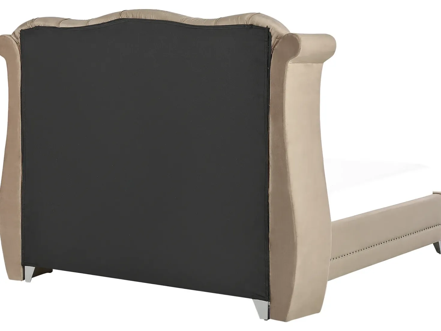 Letto Velluto AYETTE 180 x 200 cm Tortora