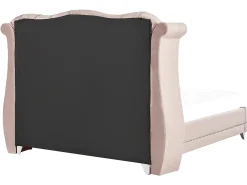 Letto Velluto AYETTE 180 x 200 cm Rosa pastello