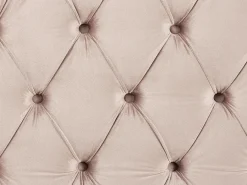 Letto Velluto AYETTE 180 x 200 cm Rosa pastello