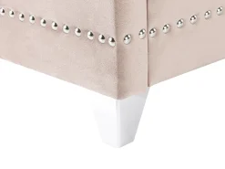 Letto Velluto AYETTE 180 x 200 cm Rosa pastello