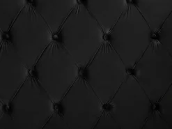 Letto Velluto AYETTE 160 x 200 cm Nero