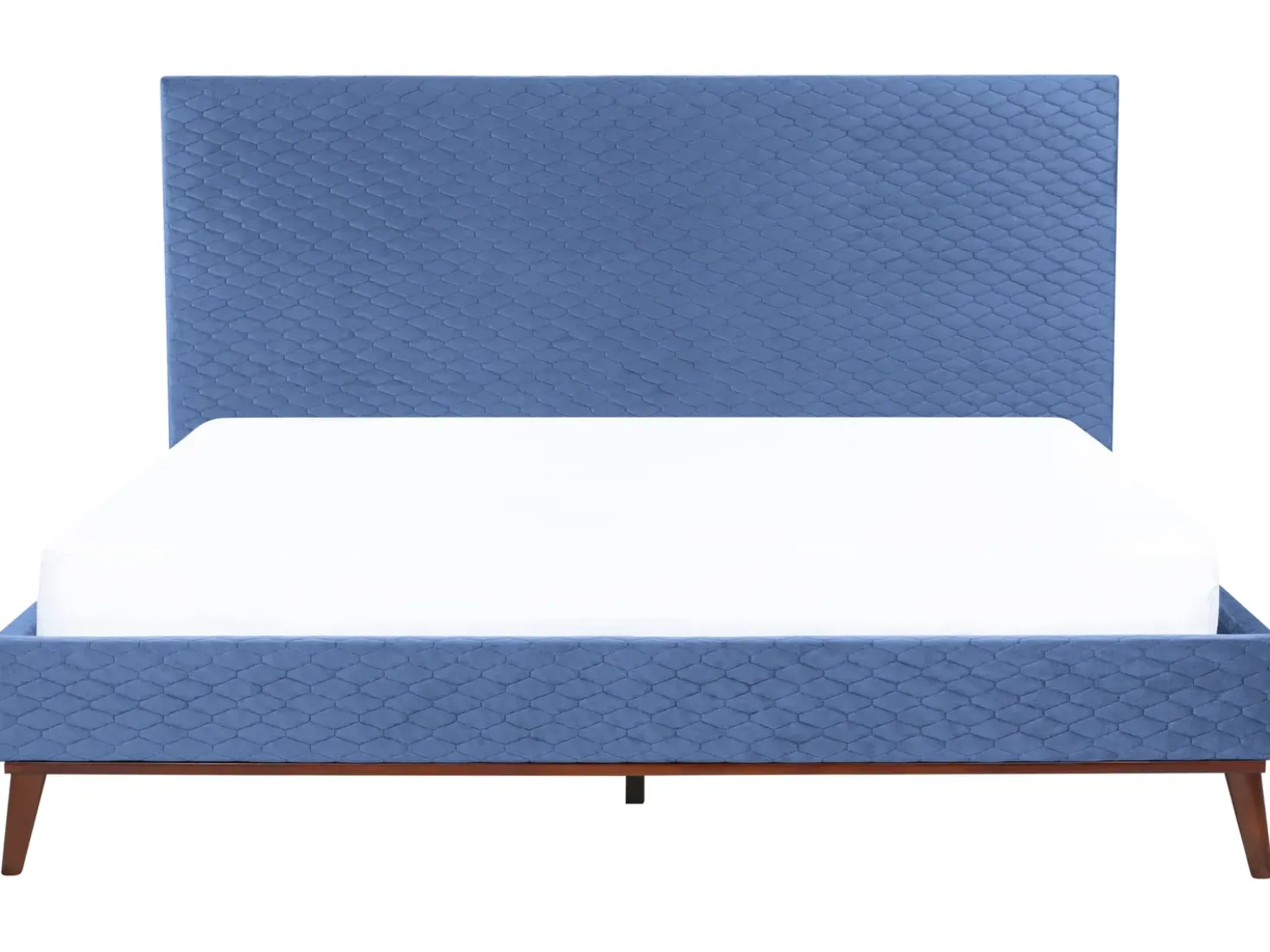 Letto Velluto BAYONNE 180 x 200 cm Blu