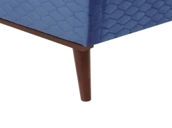 Letto Velluto BAYONNE 180 x 200 cm Blu