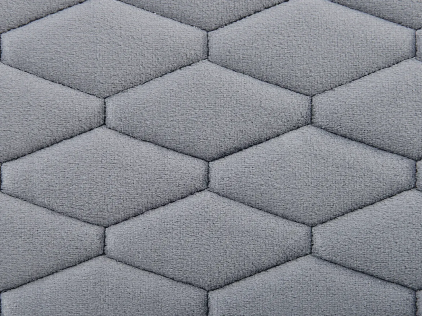 Letto Velluto BAYONNE 180 x 200 cm Grigio chiaro