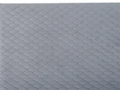 Letto Velluto BAYONNE 180 x 200 cm Grigio chiaro