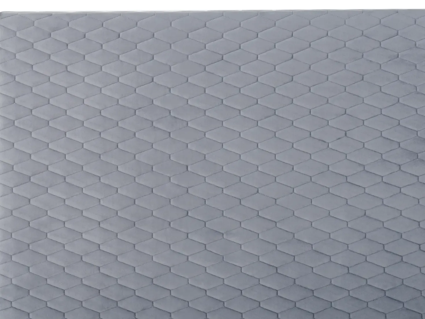 Letto Velluto BAYONNE 180 x 200 cm Grigio chiaro