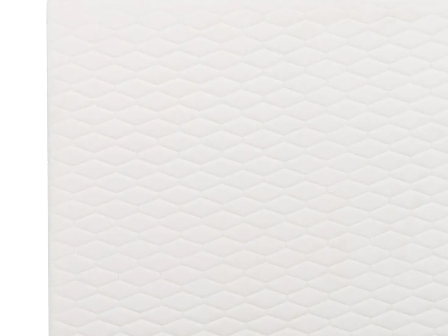 Letto Velluto BAYONNE 90 x 200 cm Bianco sporco