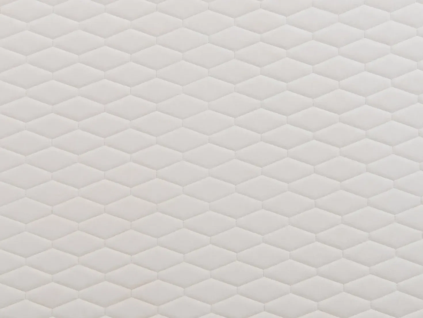 Letto Velluto BAYONNE 90 x 200 cm Bianco sporco