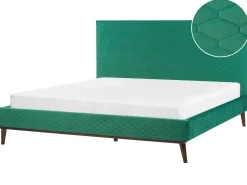 Letto Velluto BAYONNE 180 x 200 cm Verde
