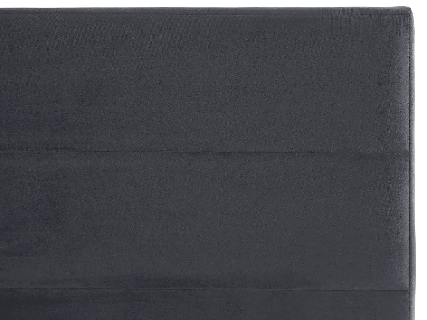 Letto Velluto BELLOU 180 x 200 cm Grigio scuro