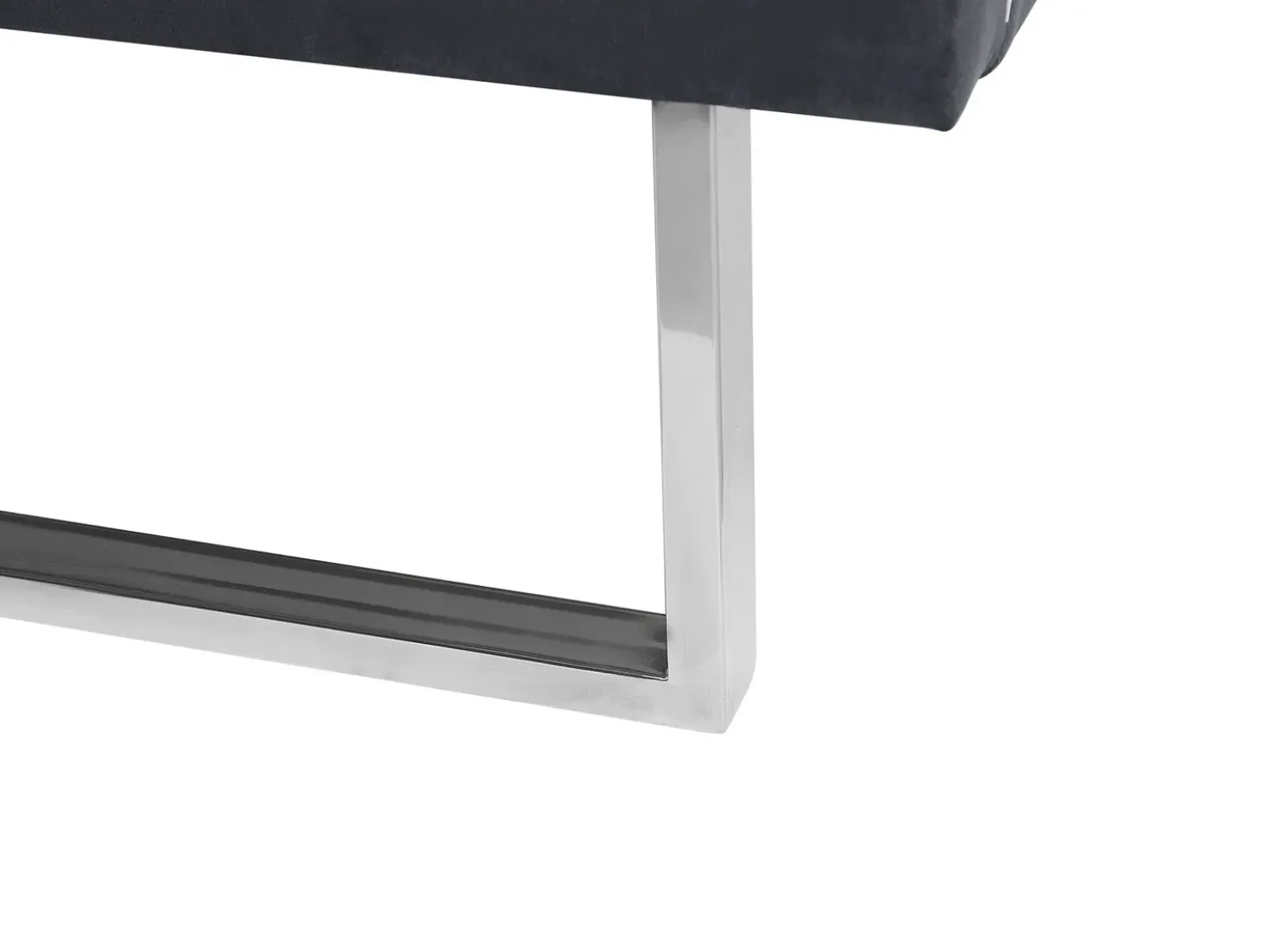 Letto Velluto BELLOU 180 x 200 cm Grigio scuro