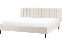 Letto Velluto BRIN 180 x 200 cm Beige