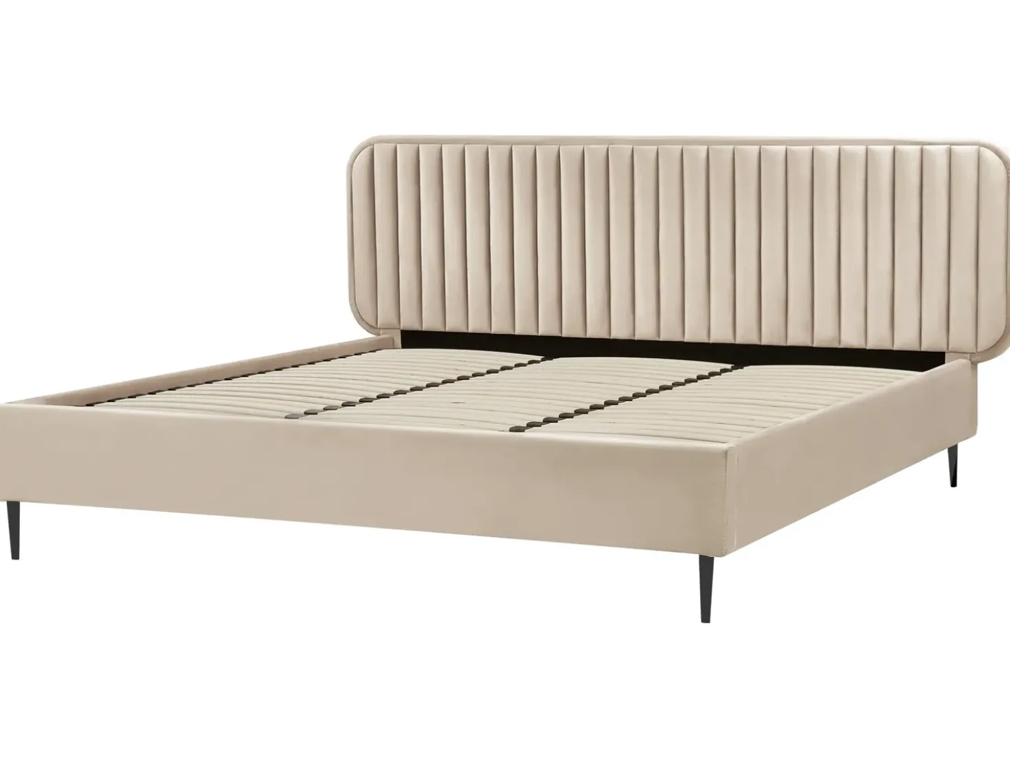 Letto Velluto BRIN 180 x 200 cm Tortora