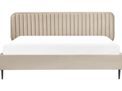 Letto Velluto BRIN 180 x 200 cm Tortora