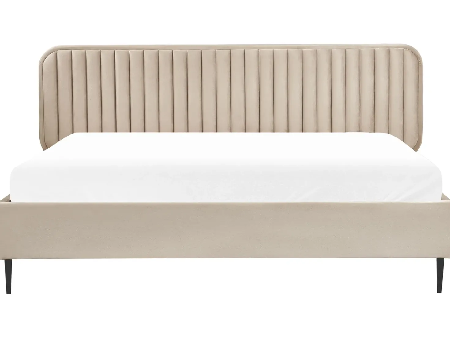 Letto Velluto BRIN 180 x 200 cm Tortora