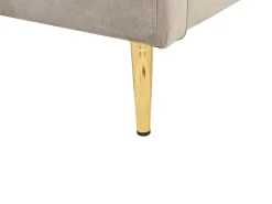 Letto Velluto CHALEIX 140 x 200 cm Tortora