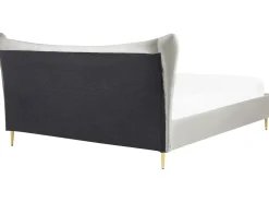Letto Velluto CHALEIX 180 x 200 cm Grigio chiaro