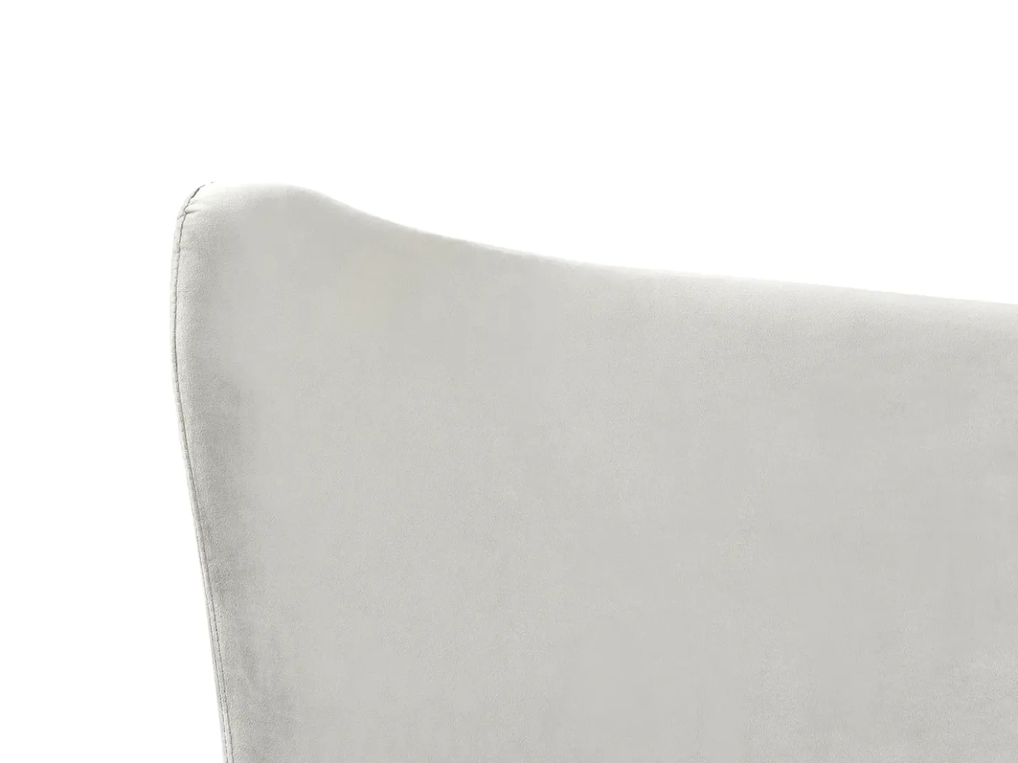 Letto Velluto CHALEIX 180 x 200 cm Grigio chiaro