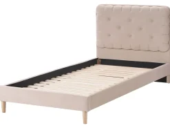 Letto Velluto CORSAINT 90 x 200 cm Beige