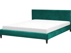 Letto Velluto FITOU 180 x 200 cm Verde scuro