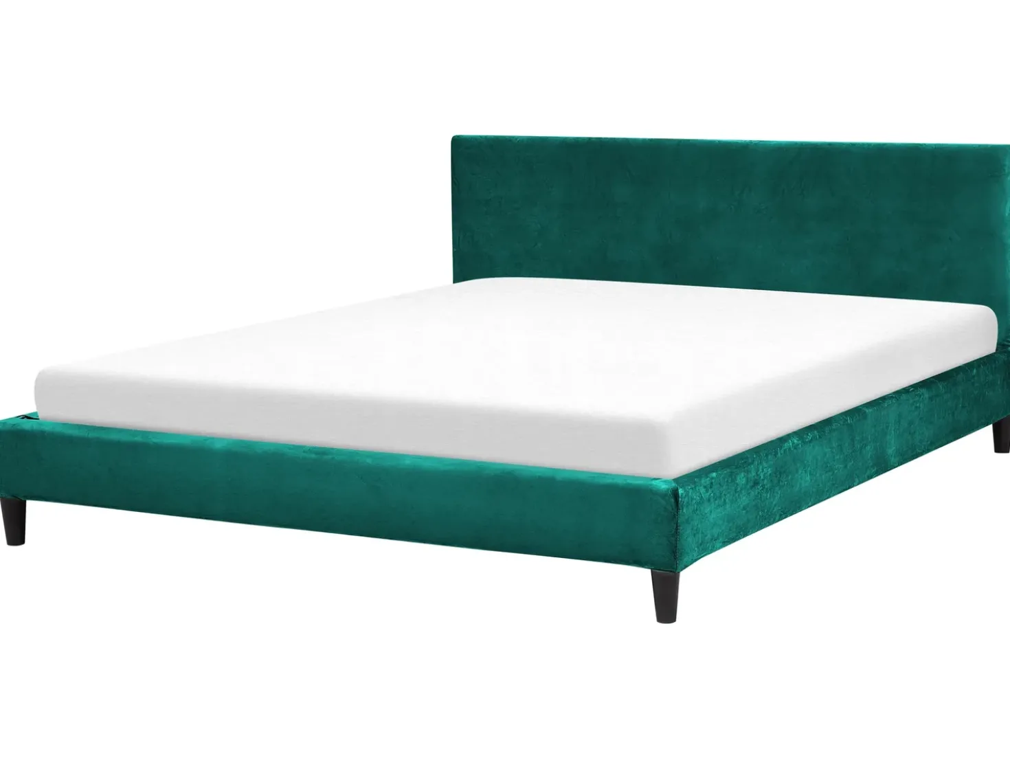 Letto Velluto FITOU 180 x 200 cm Verde scuro