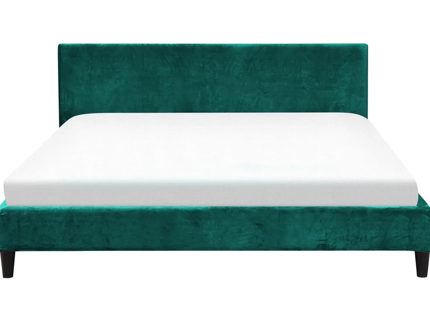 Letto Velluto FITOU 180 x 200 cm Verde scuro