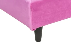 Letto Velluto FITOU 90 x 200 cm Fucsia