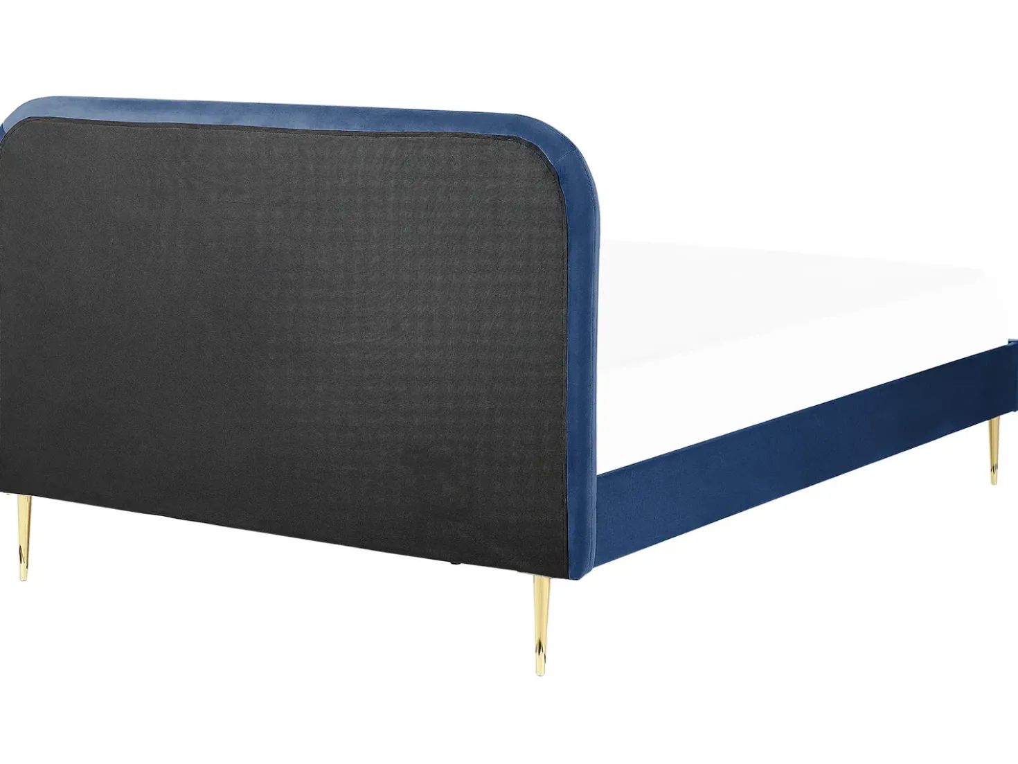 Letto Velluto FLAYAT 180 x 200 cm Blu marino