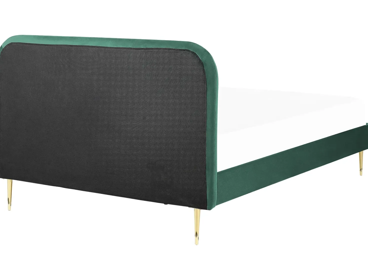 Letto Velluto FLAYAT 160 x 200 cm Verde smeraldo