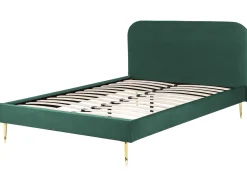 Letto Velluto FLAYAT 160 x 200 cm Verde smeraldo
