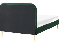 Letto Velluto FLAYAT 120 x 200 cm Verde scuro