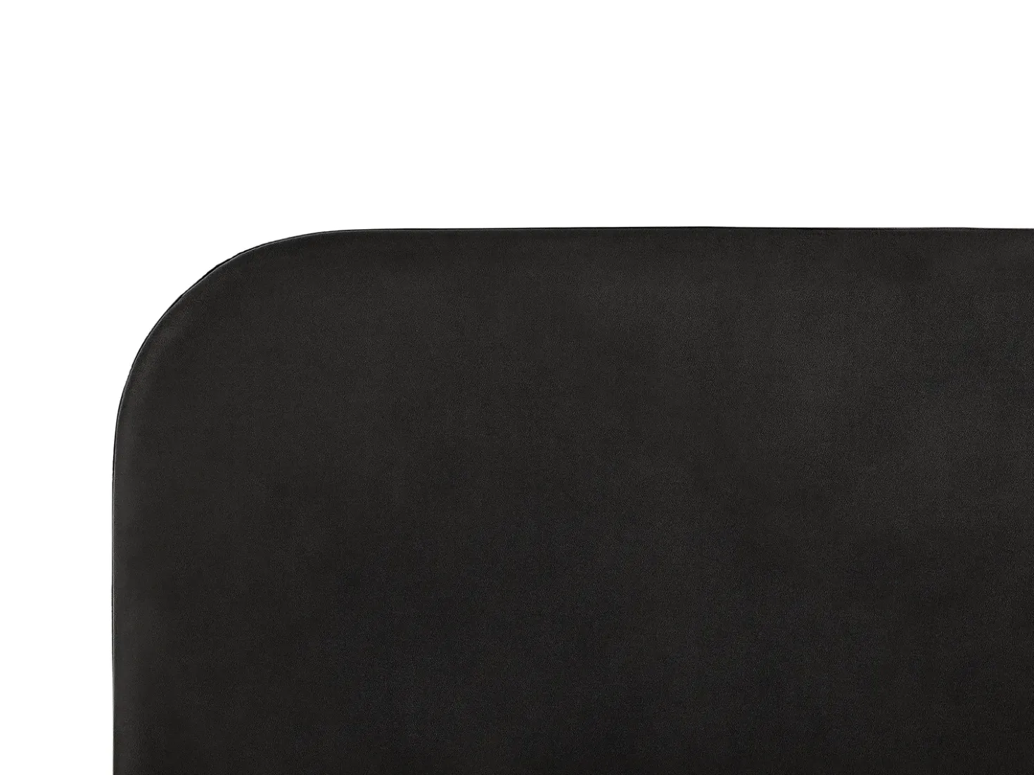 Letto Velluto FLAYAT 180 x 200 cm Nero