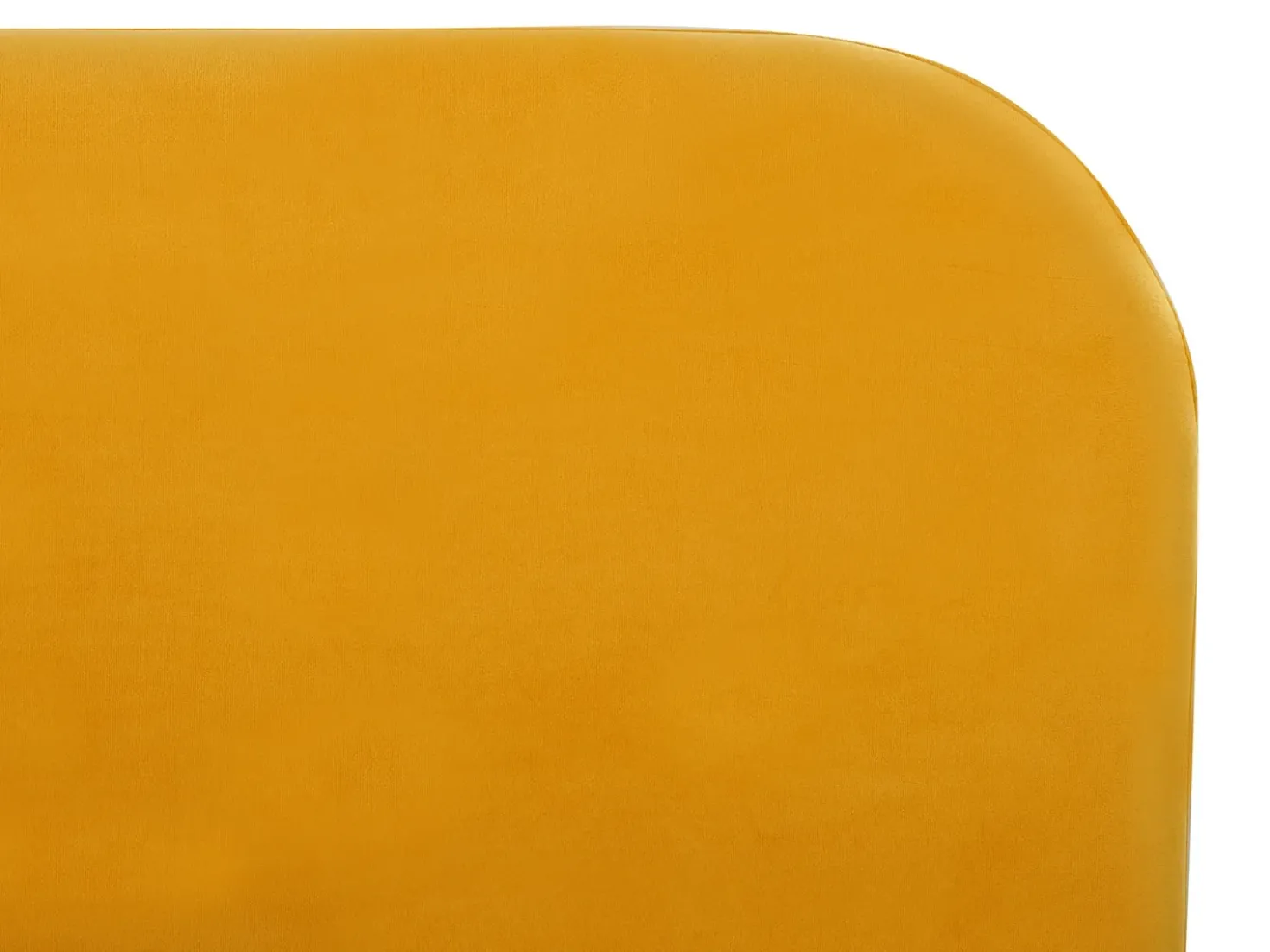 Letto Velluto FLAYAT 180 x 200 cm Giallo