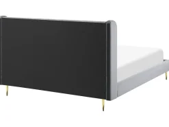 Letto Velluto FORBACH 180 x 200 cm Grigio