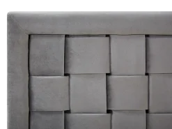 Letto Velluto LIMOUX 180 x 200 cm Grigio