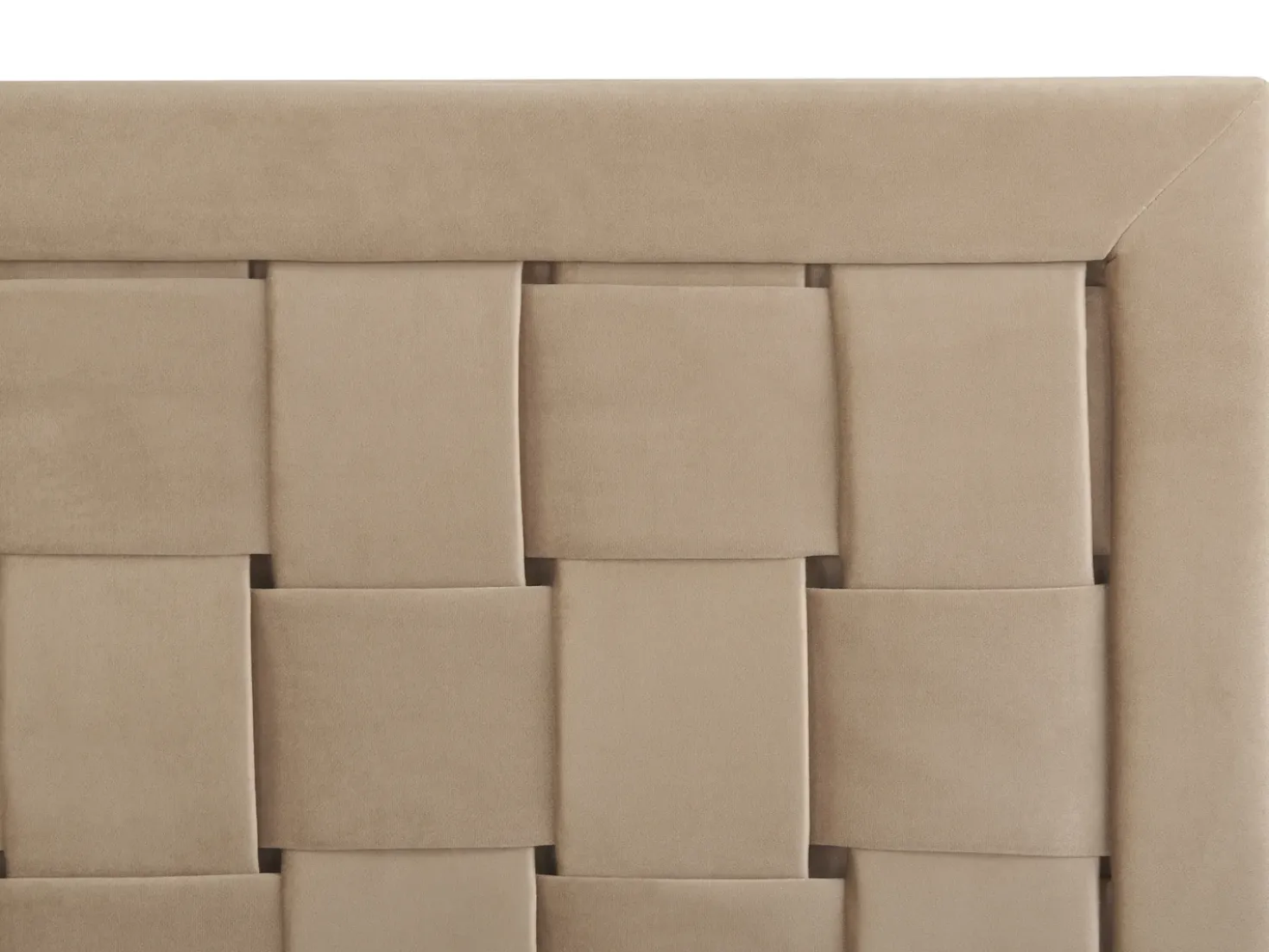 Letto Velluto LIMOUX 180 x 200 cm Tortora