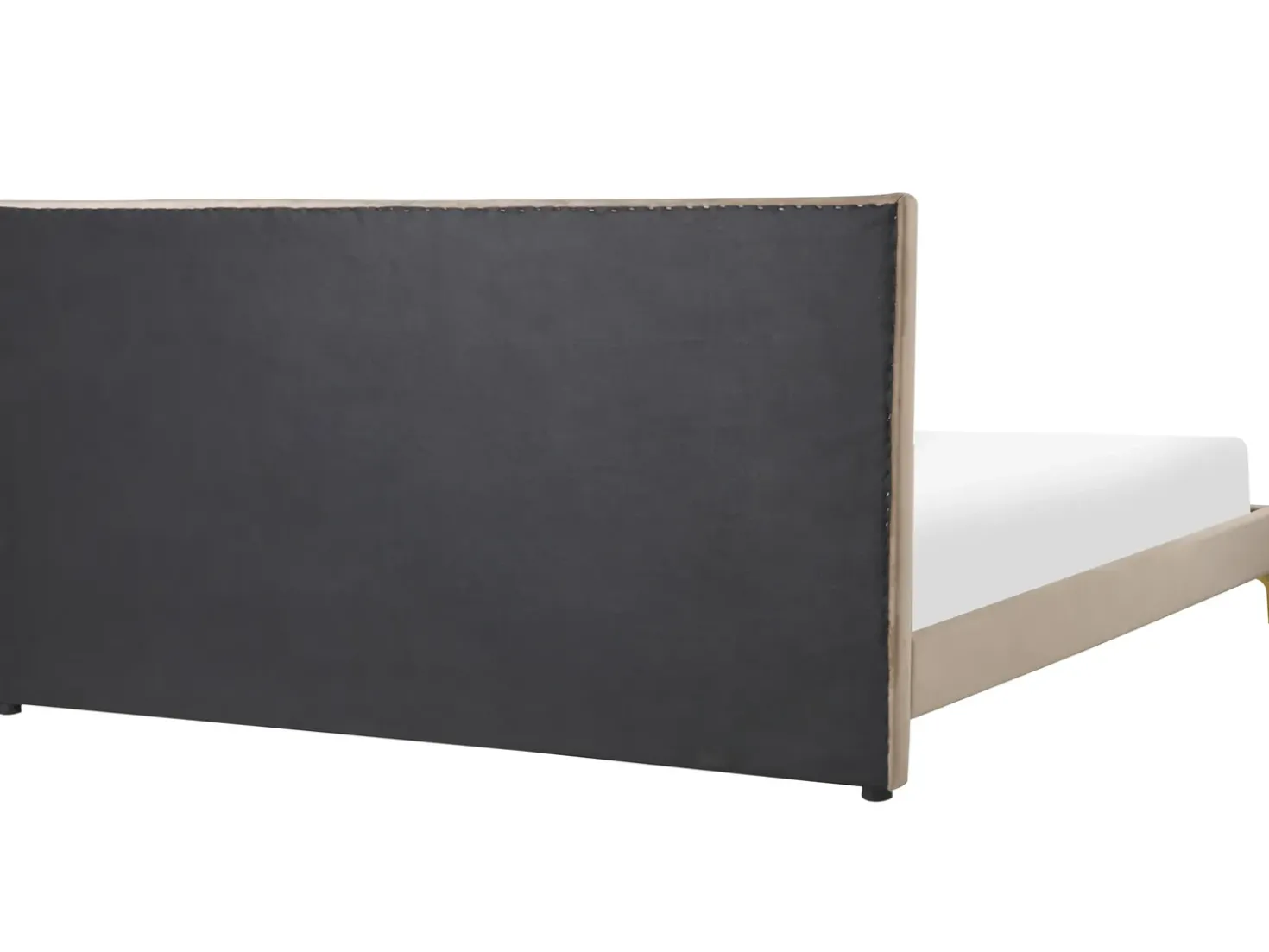 Letto Velluto LIMOUX 180 x 200 cm Tortora