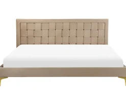 Letto Velluto LIMOUX 180 x 200 cm Tortora