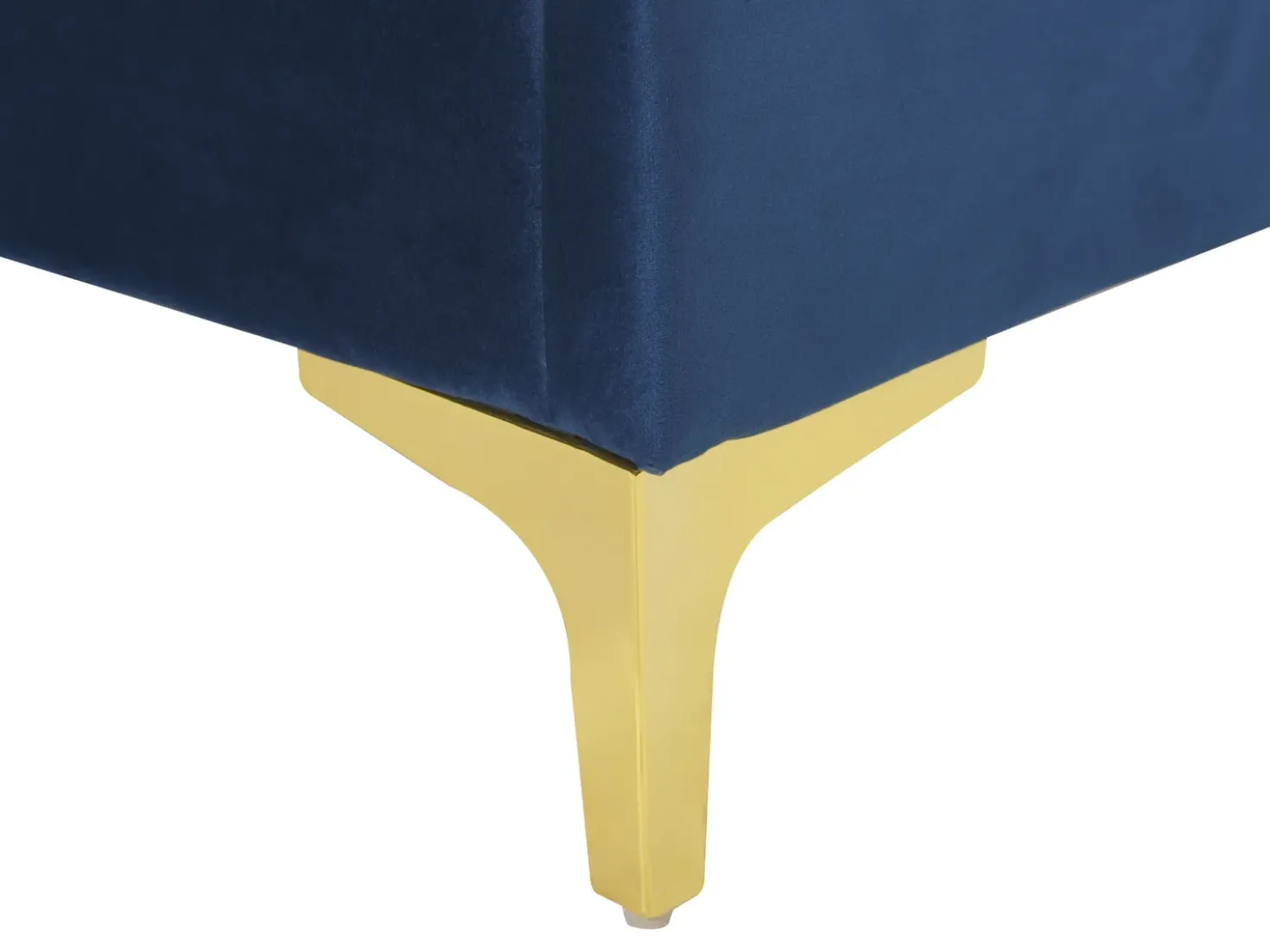 Letto Velluto LIMOUX 180 x 200 cm Blu marino
