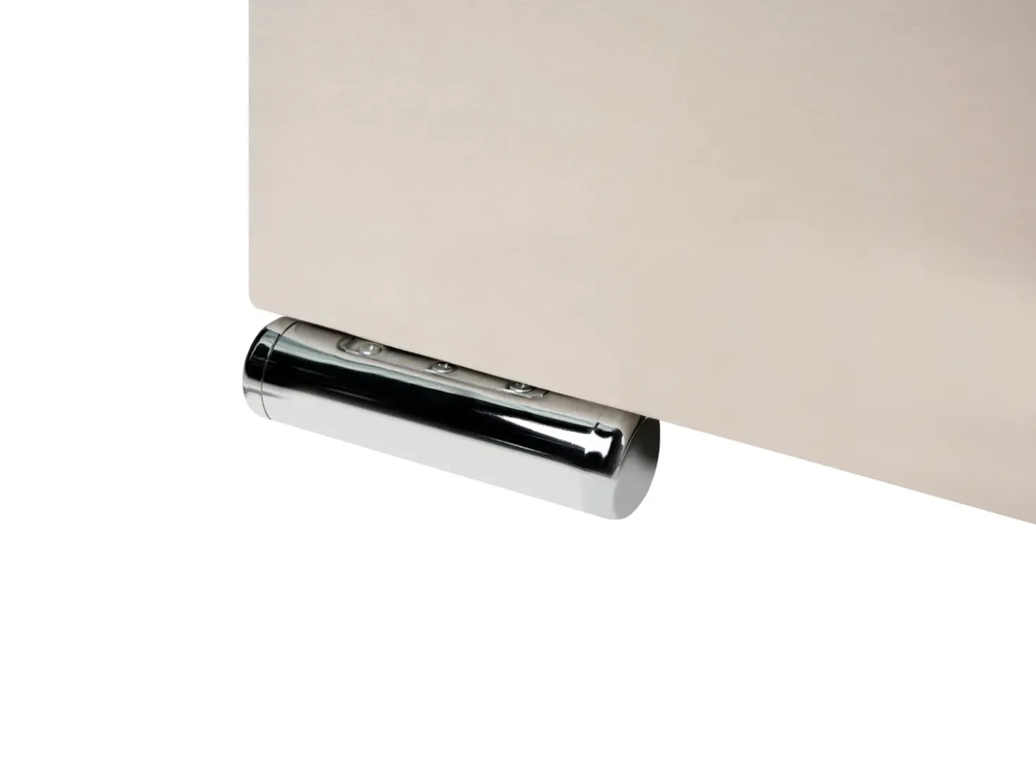 Letto Velluto LUBBON 180 x 200 cm Bianco sporco