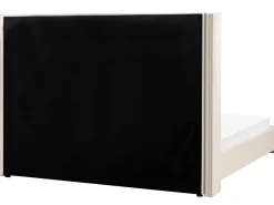 Letto Velluto LUBBON 180 x 200 cm Bianco sporco