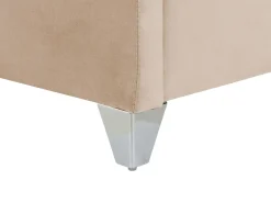Letto Velluto LUBBON 180 x 200 cm Beige