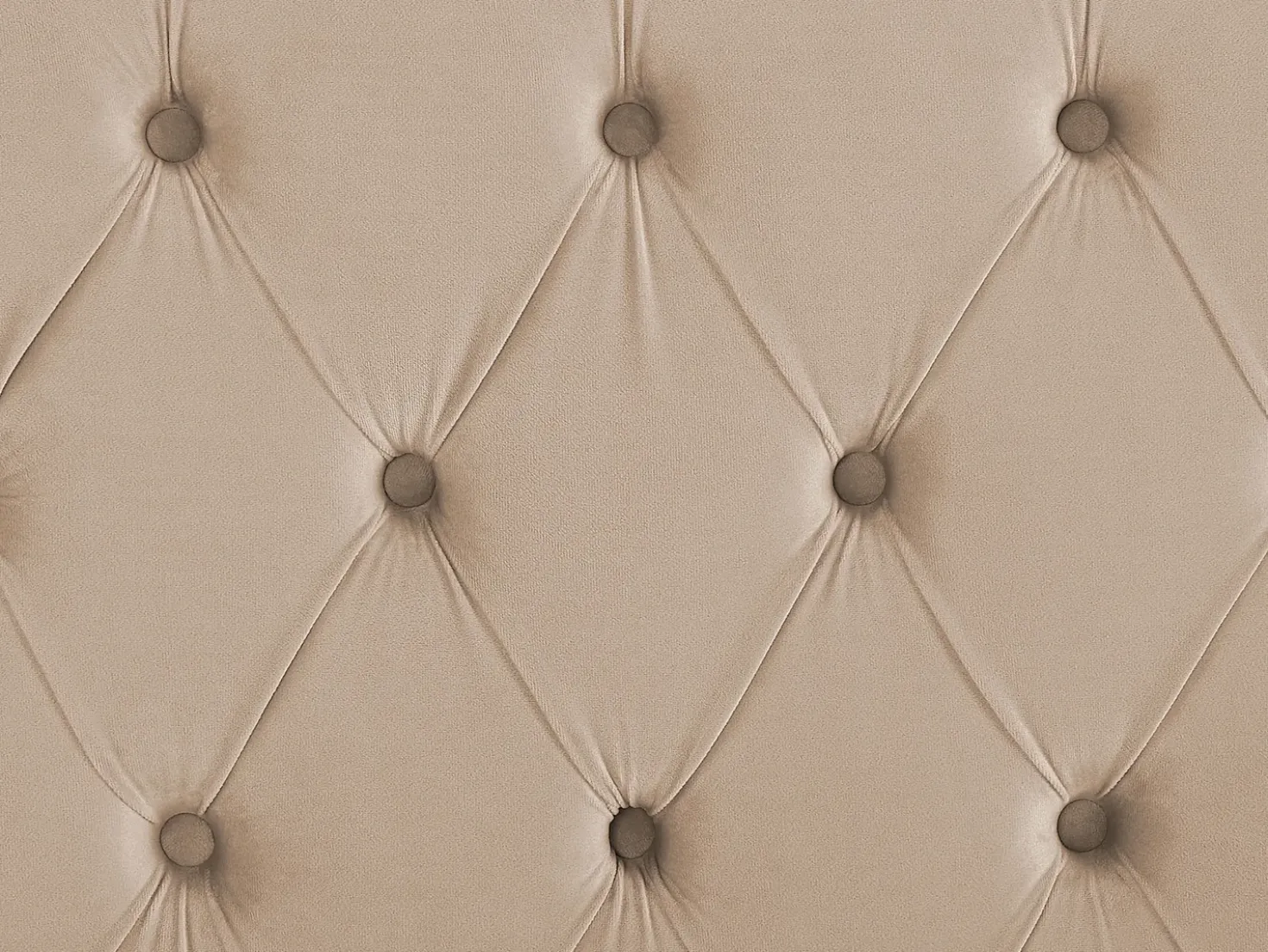 Letto Velluto LUBBON 180 x 200 cm Beige