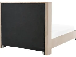 Letto Velluto LUBBON 180 x 200 cm Beige