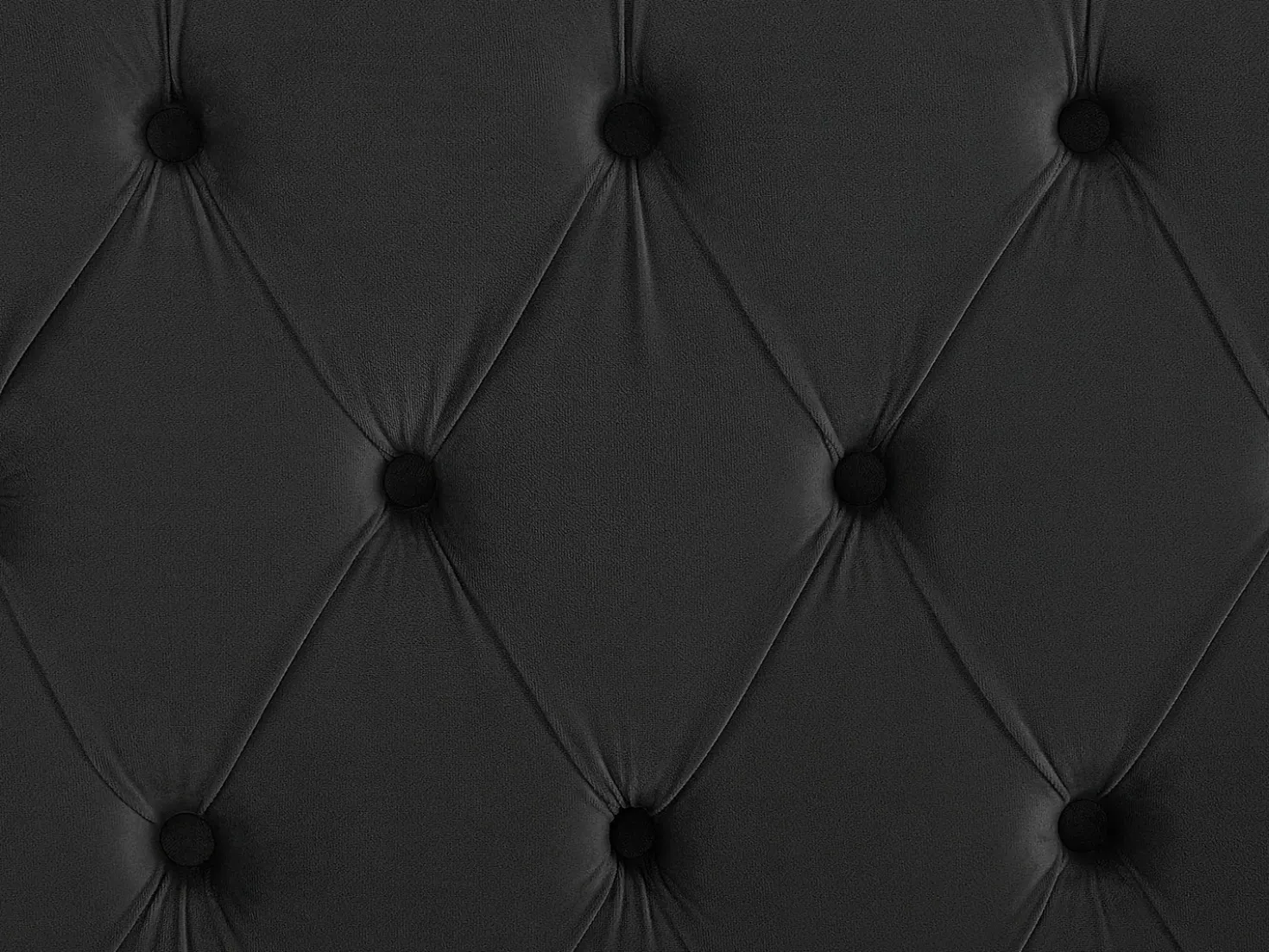 Letto Velluto LUBBON 160 x 200 cm Nero
