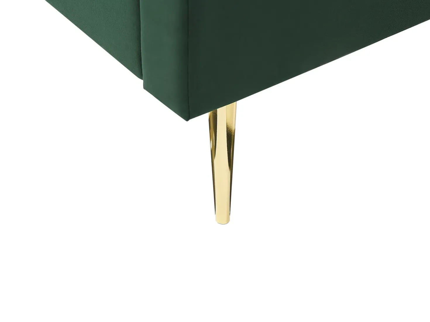 Letto Velluto MARVILLE 140 x 200 cm Verde smeraldo