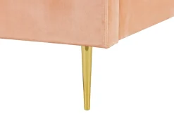 Letto Velluto MARVILLE 180 x 200 cm Rosa pesca