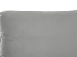 Letto Velluto MELLE 140 x 200 cm Grigio