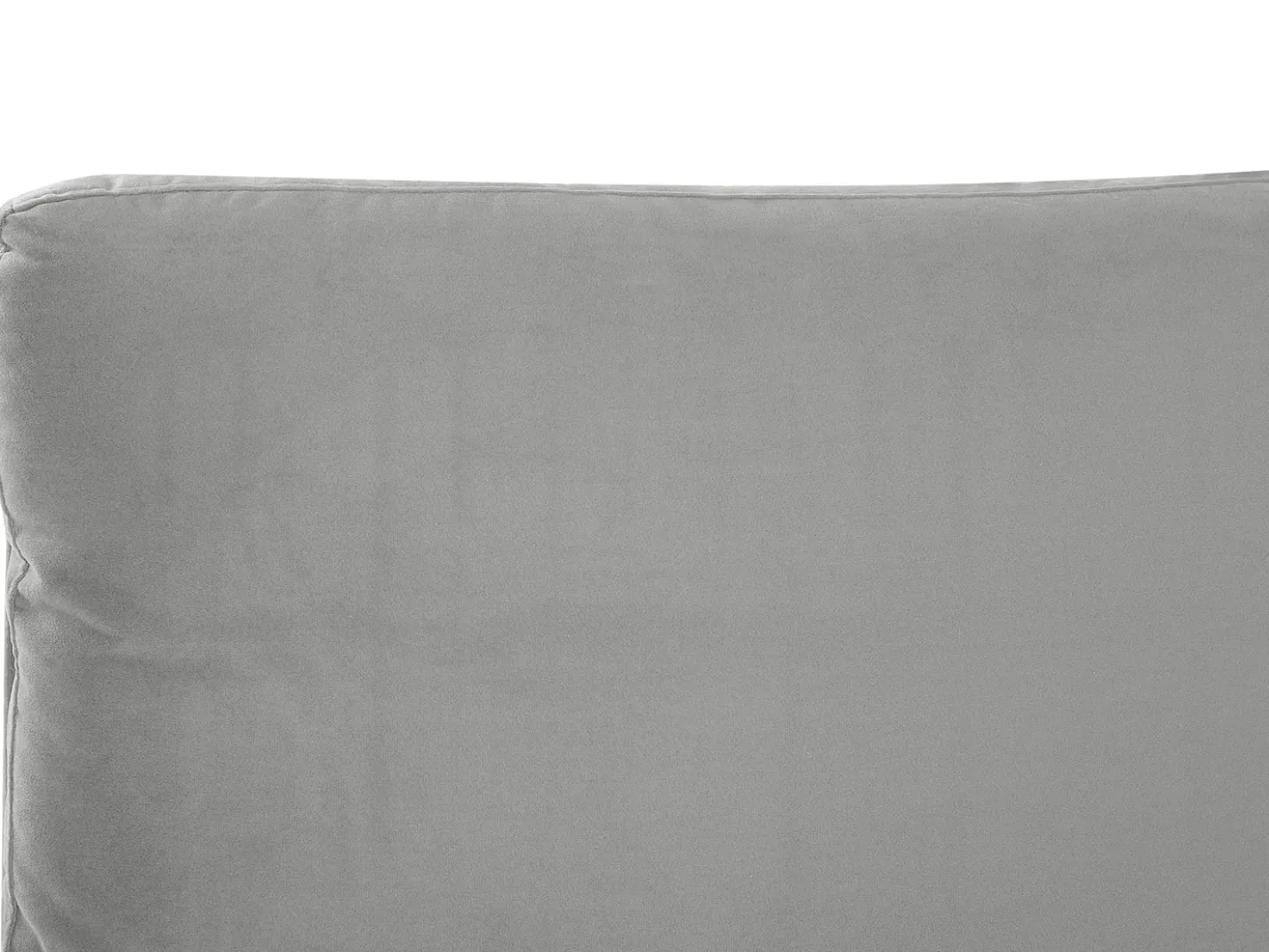 Letto Velluto MELLE 140 x 200 cm Grigio