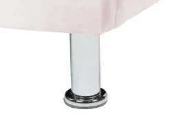 Letto Velluto METZ 90 x 200 cm Rosa pastello